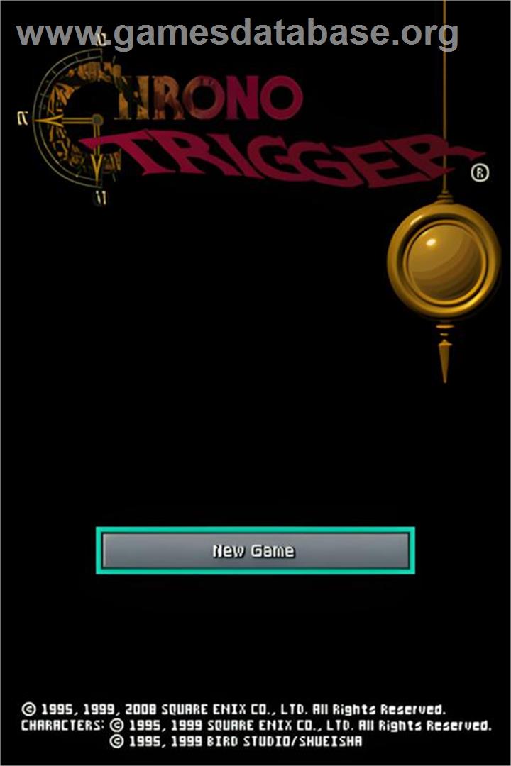 Chrono Trigger - Nintendo DS - Artwork - Title Screen