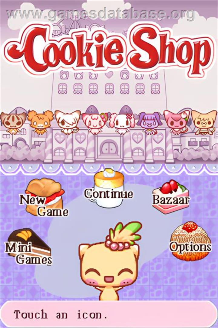 Cookie Shop - Create Your Dream Shop - Nintendo DS - Artwork - Title Screen