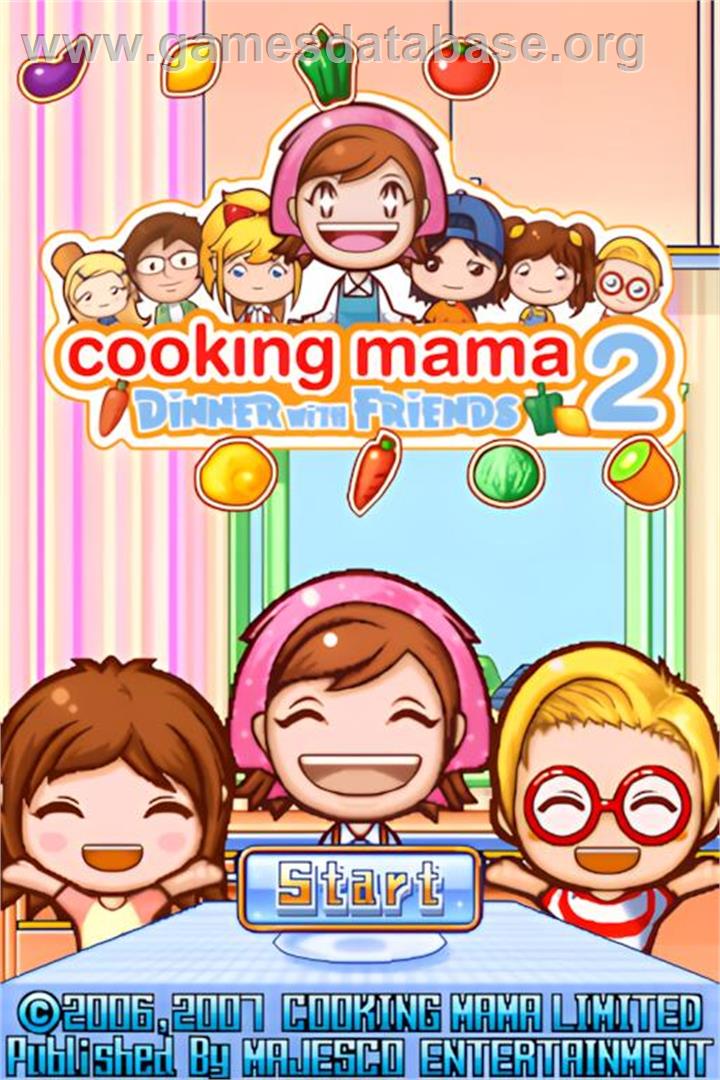Cooking Mama 2 - Dinner With Friends - Nintendo DS - Artwork - Title Screen