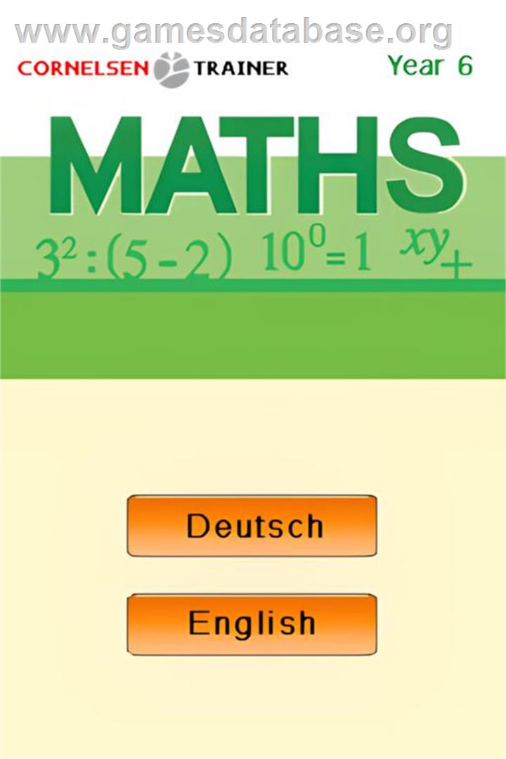 Cornelsen Trainer: Mathe - Klasse 6 - Nintendo DS - Artwork - Title Screen