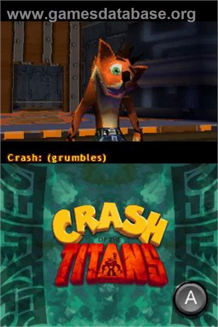 Crash of the Titans - Nintendo DS - Artwork - Title Screen
