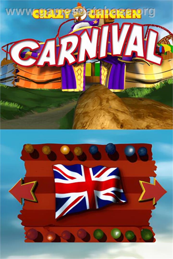 Crazy Chicken Carnival - Nintendo DS - Artwork - Title Screen