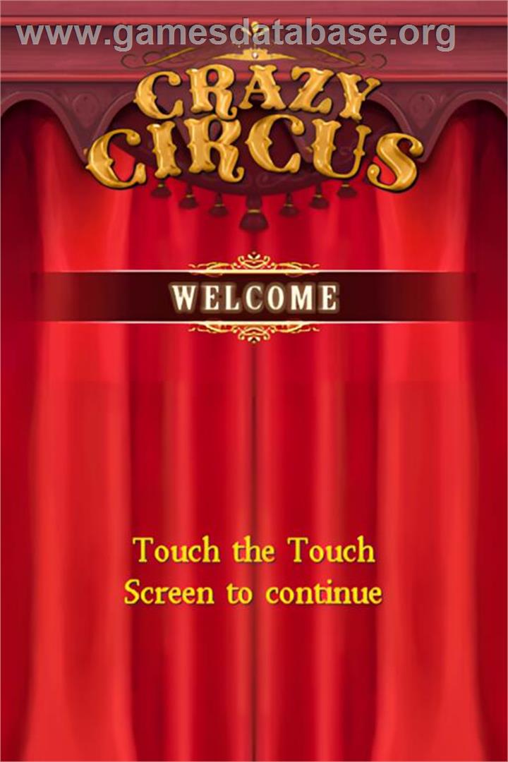 Crazy Circus - Nintendo DS - Artwork - Title Screen