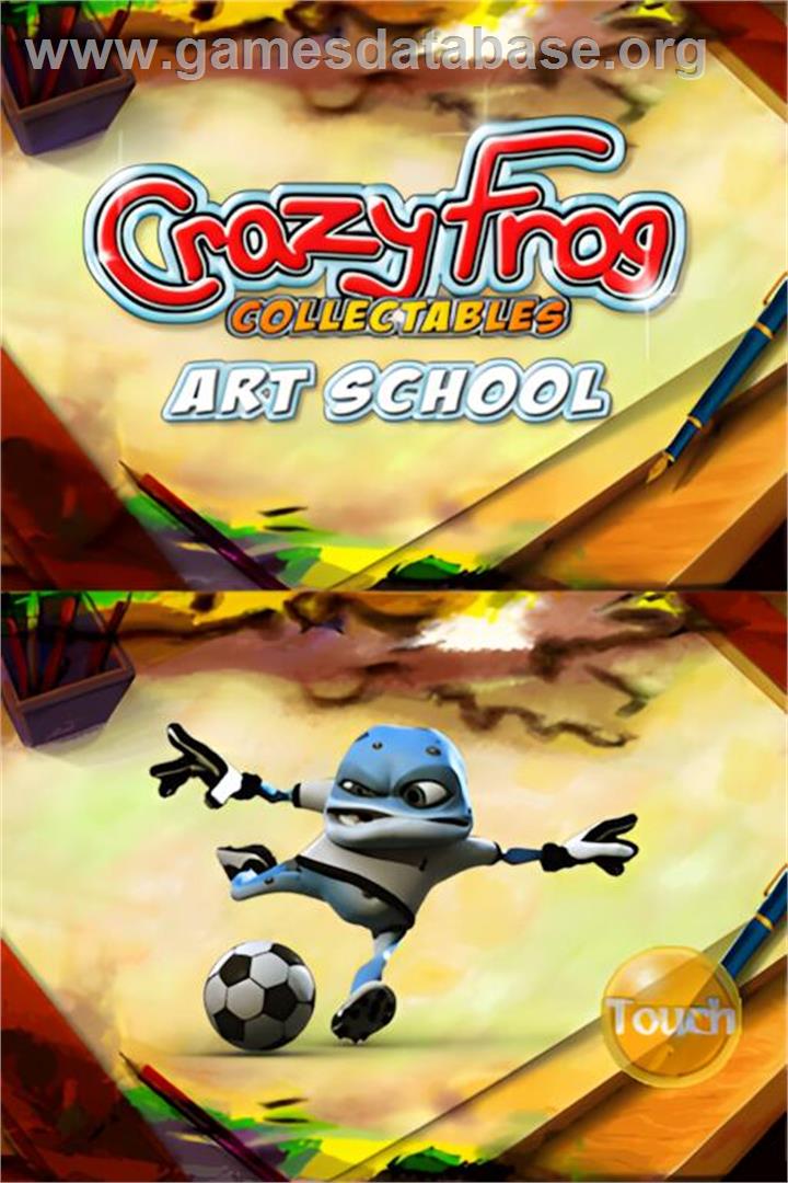 Crazy Frog - Collectables Art School - Nintendo DS - Artwork - Title Screen