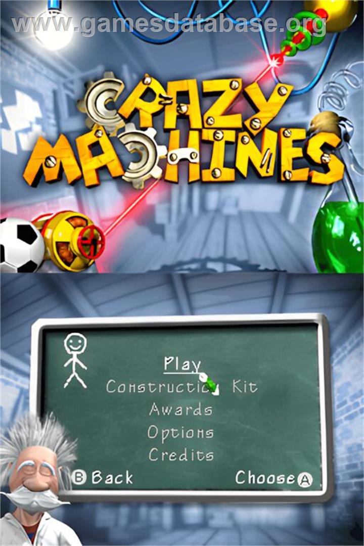 Crazy Machines - Nintendo DS - Artwork - Title Screen