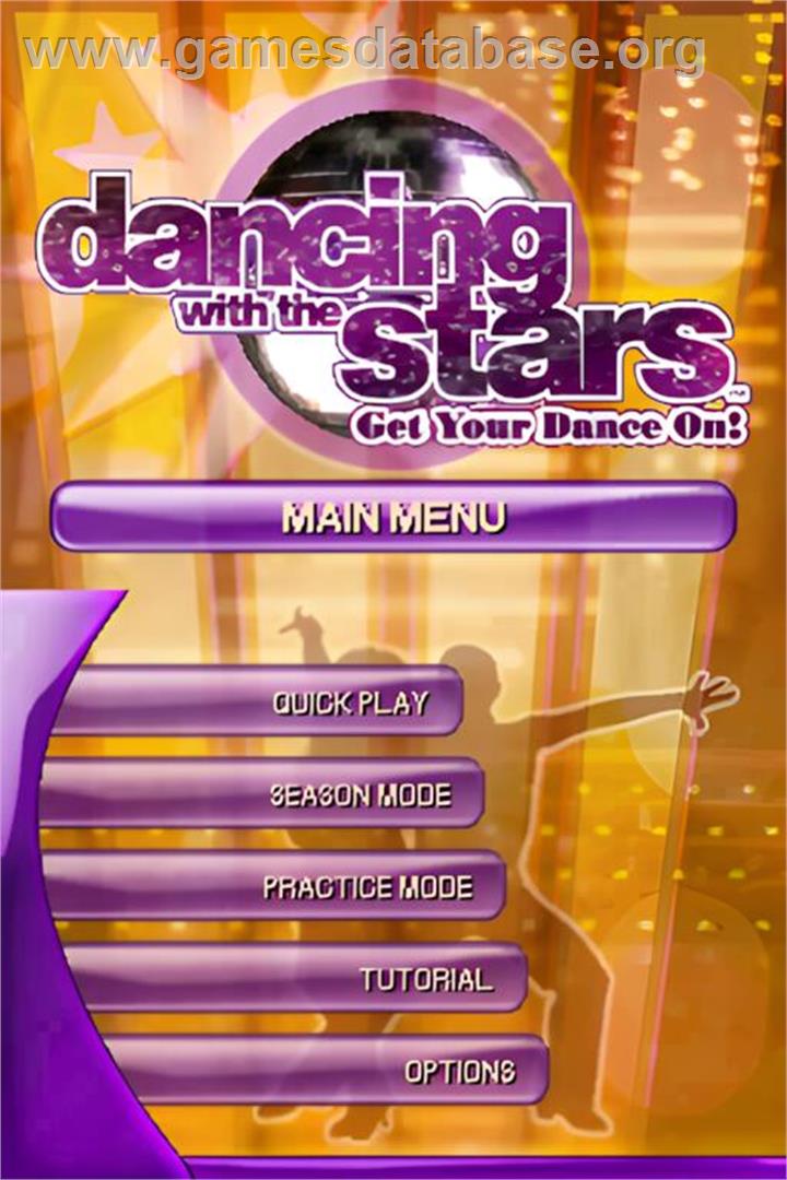 Dancing With The Stars - We Dance! - Nintendo DS - Artwork - Title Screen
