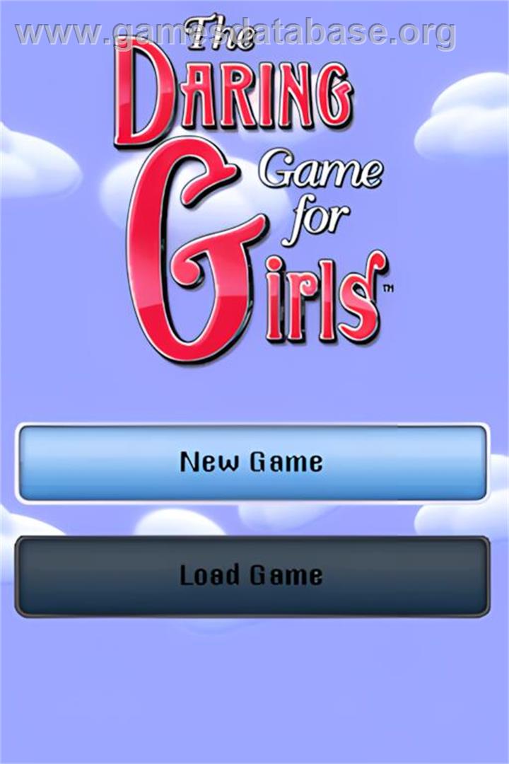 Daring Game For Girls, The - Nintendo DS - Artwork - Title Screen