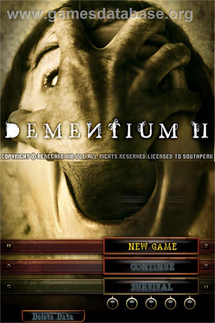 Dementium 2 - Nintendo DS - Artwork - Title Screen