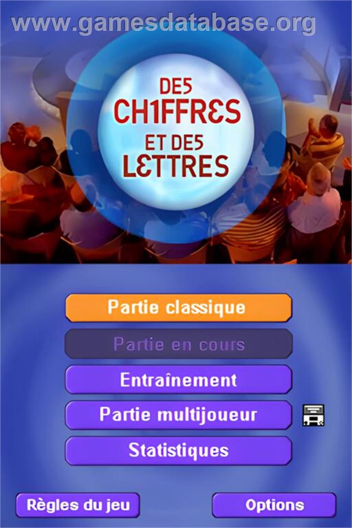Des Chiffres Et Des Lettres - Nintendo DS - Artwork - Title Screen