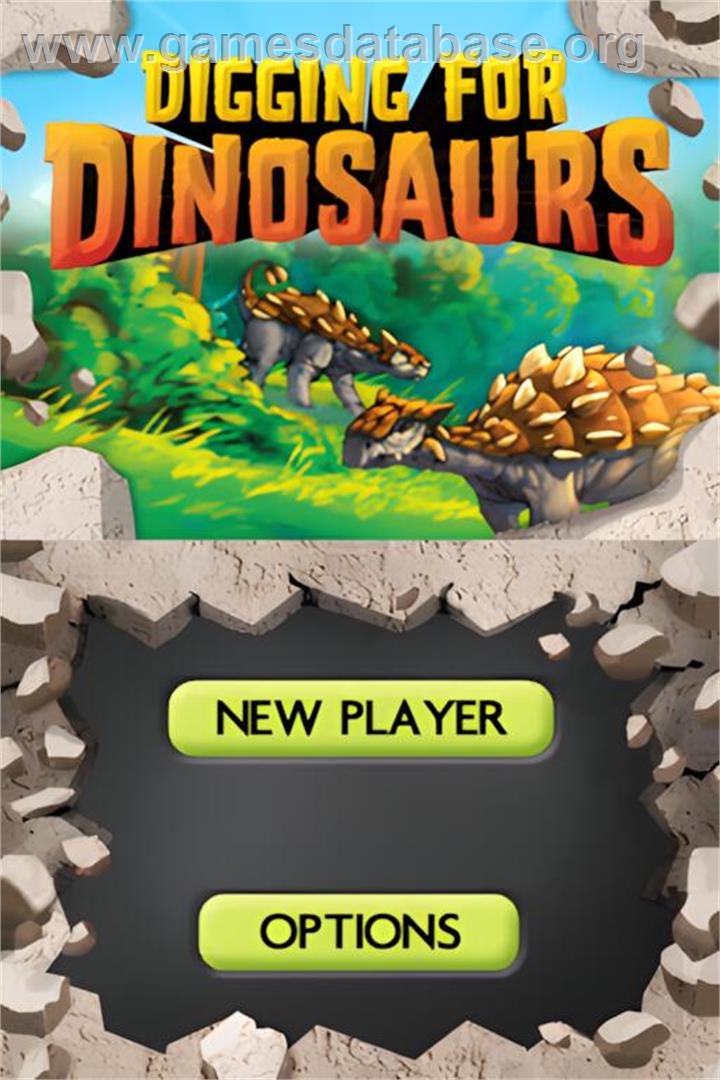 Digging For Dinosaurs - Nintendo DS - Artwork - Title Screen