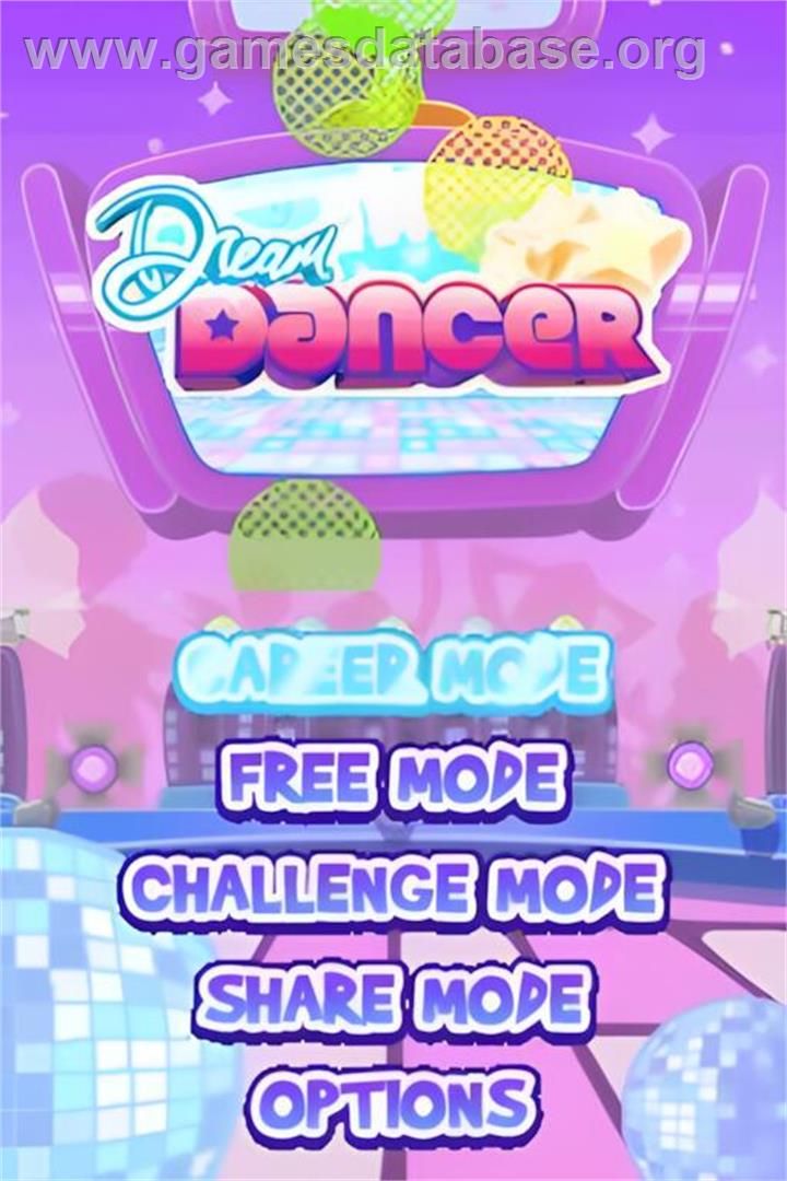 Dream Dancer - Nintendo DS - Artwork - Title Screen