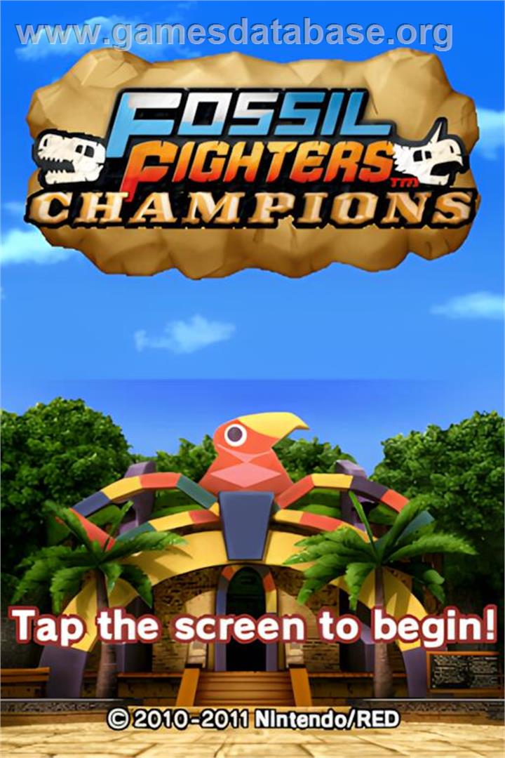 Fossil Fighters - Champions - Nintendo DS - Artwork - Title Screen
