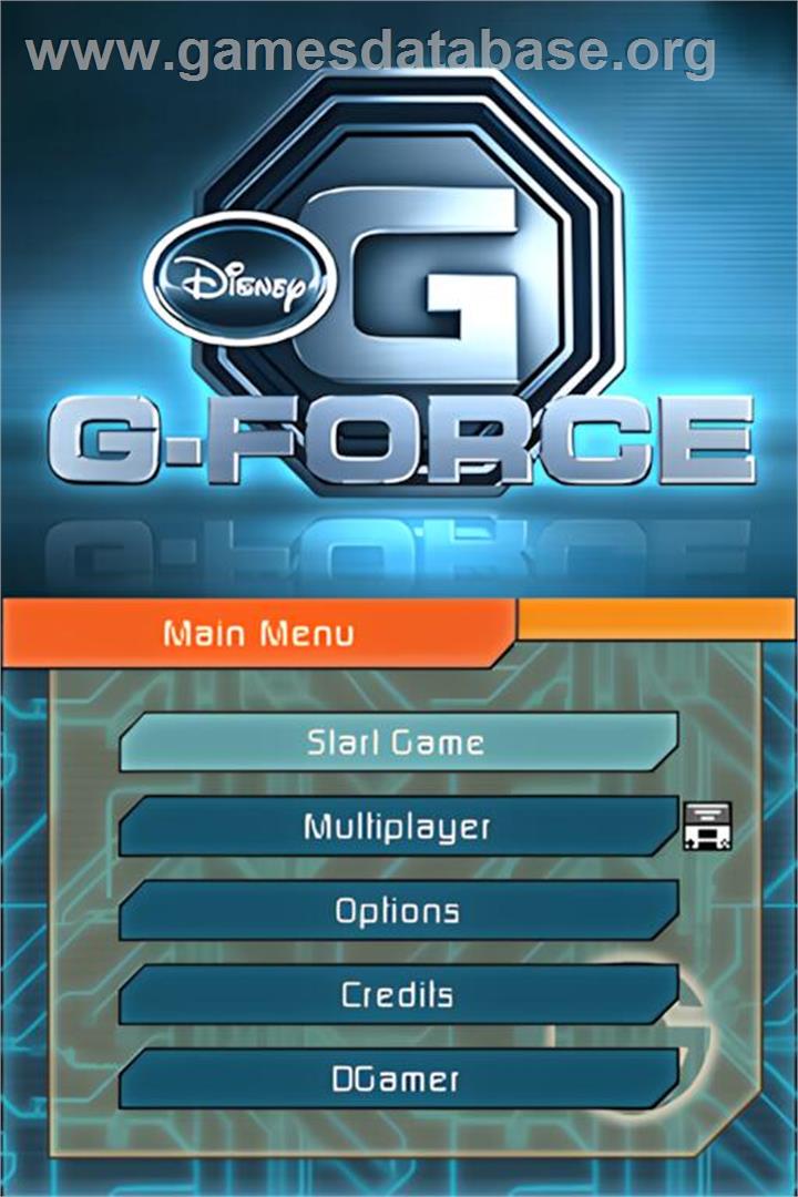 G-force - Nintendo DS - Artwork - Title Screen