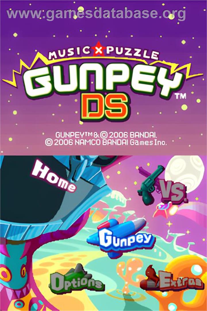 Gunpey Ds - Music X Puzzle - Nintendo DS - Artwork - Title Screen