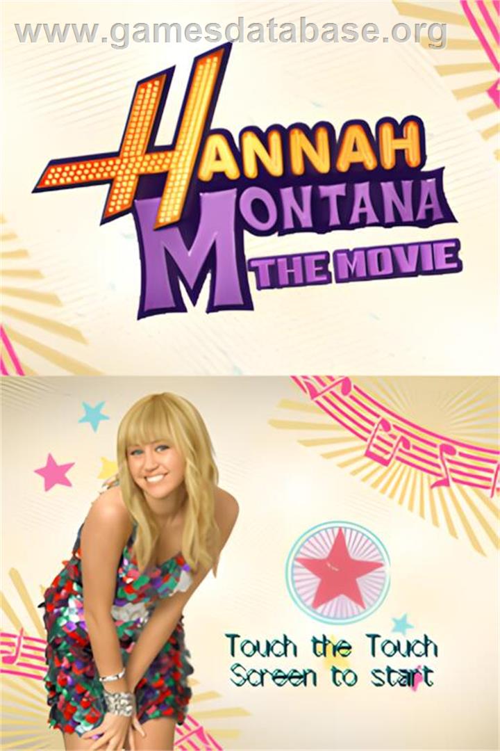 Hannah Montana - The Movie - Nintendo DS - Artwork - Title Screen