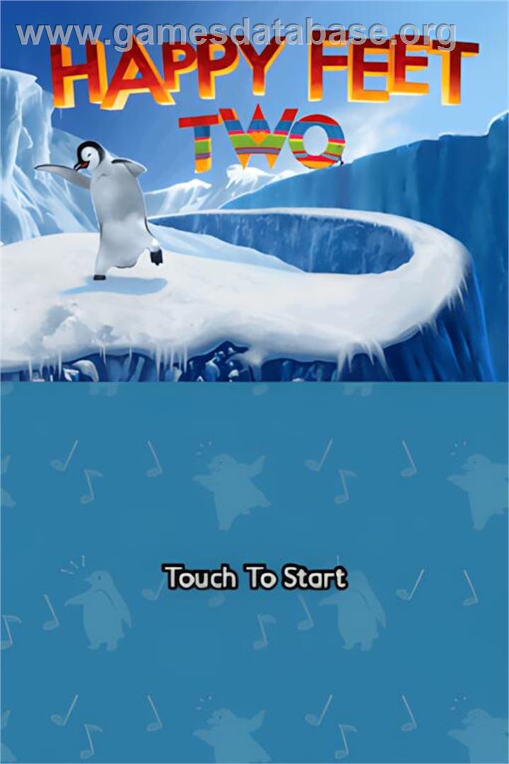 Happy Feet 2 - Nintendo DS - Artwork - Title Screen