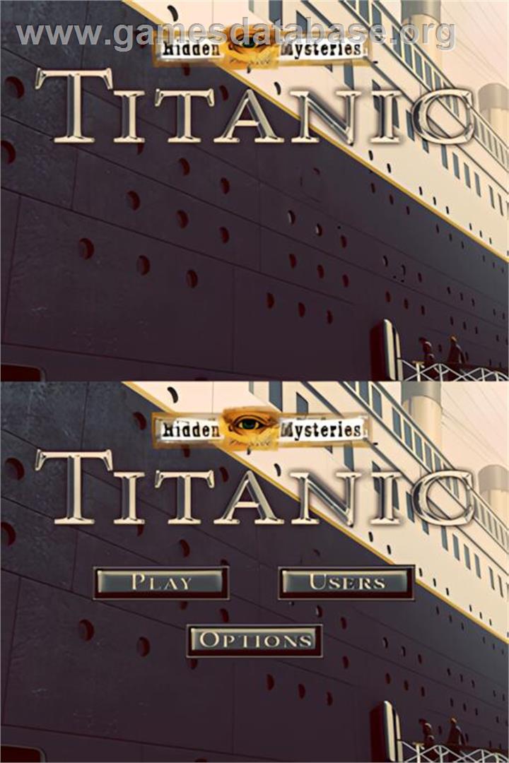 Hidden Mysteries - Titanic - Nintendo DS - Artwork - Title Screen
