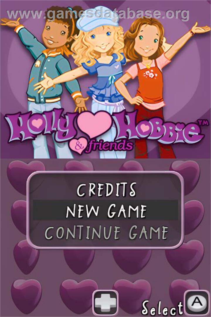 Holly Hobbie And Friends - Nintendo DS - Artwork - Title Screen