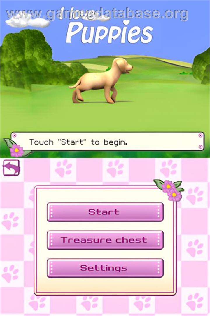 I Love Puppies - Nintendo DS - Artwork - Title Screen