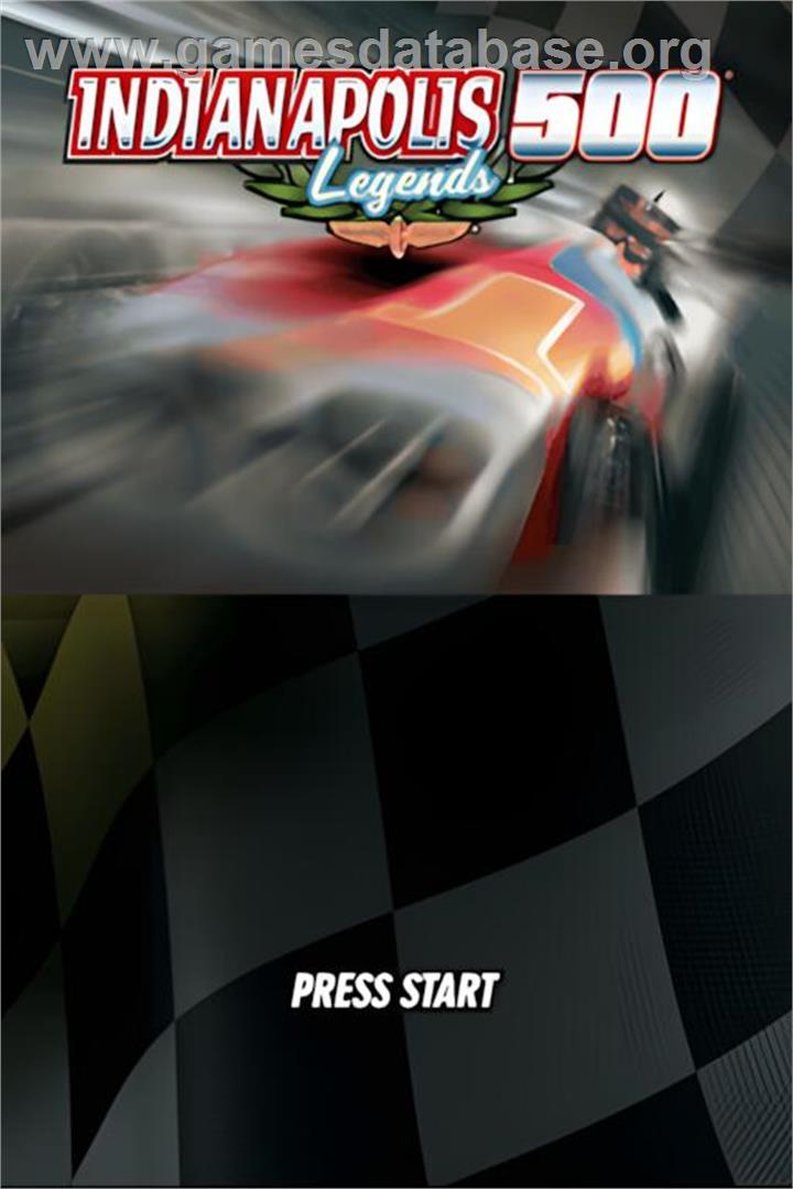 Indianapolis 500 Legends - Nintendo DS - Artwork - Title Screen