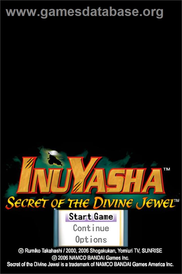 Inuyasha - Secret Of The Divine Jewel - Nintendo DS - Artwork - Title Screen