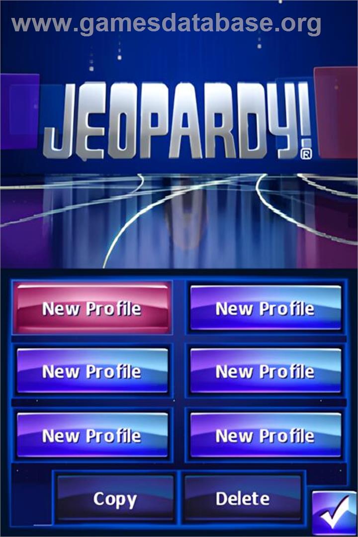 Jeopardy! - Nintendo DS - Artwork - Title Screen