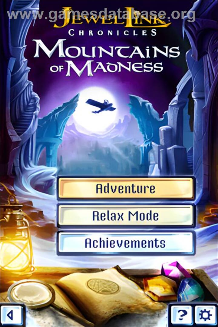 Jewel Link Mysteries - Mountains Of Madness - Nintendo DS - Artwork - Title Screen