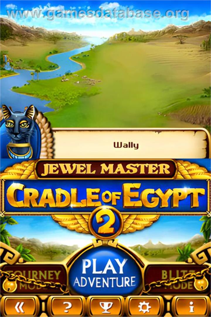 Jewel Master - Cradle Of Egypt - Nintendo DS - Artwork - Title Screen