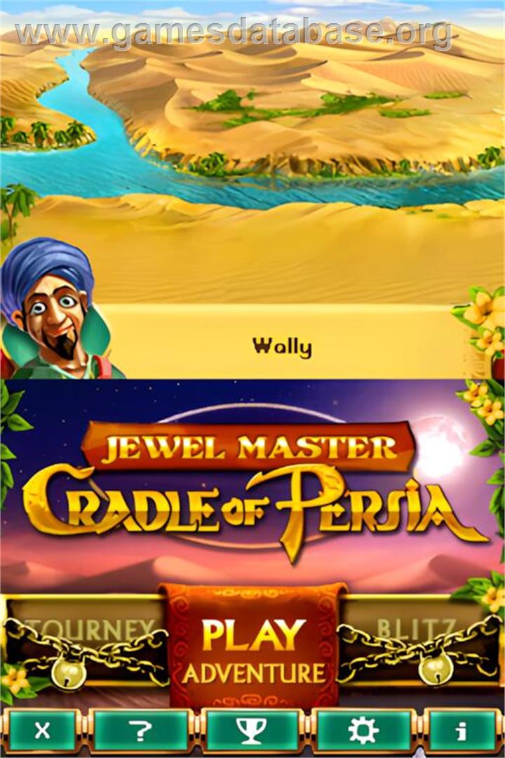 Jewel Master - Cradle Of Persia - Nintendo DS - Artwork - Title Screen