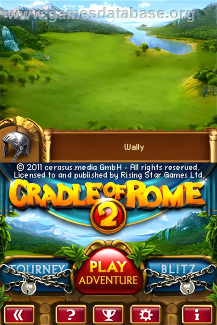 Jewel Master - Cradle Of Rome 2 - Nintendo DS - Artwork - Title Screen