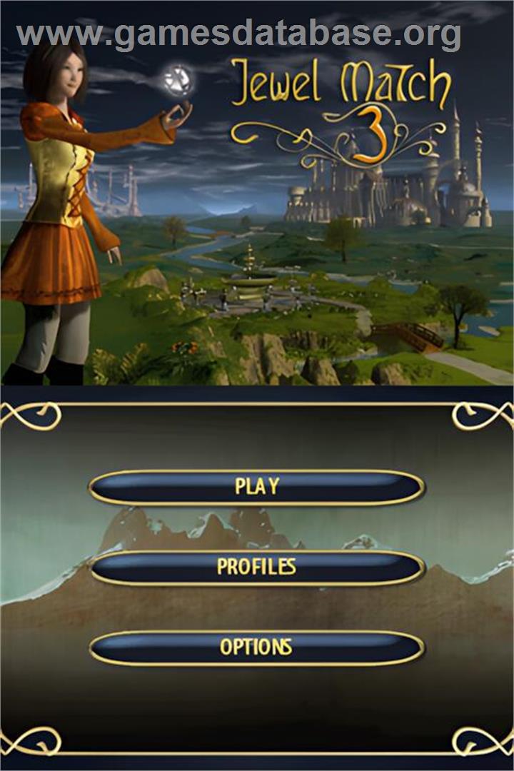 Jewel Match 3 - Nintendo DS - Artwork - Title Screen