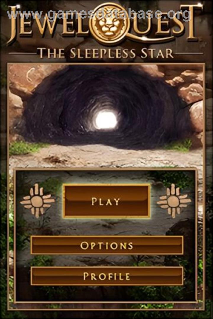 Jewel Quest 5 - The Sleepless Star - Nintendo DS - Artwork - Title Screen