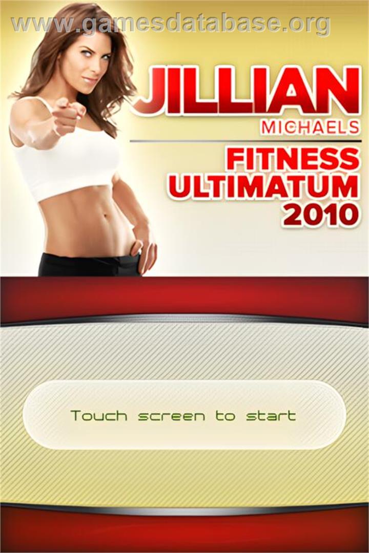 Jillian Michaels Fitness Ultimatum 2010 - Nintendo DS - Artwork - Title Screen