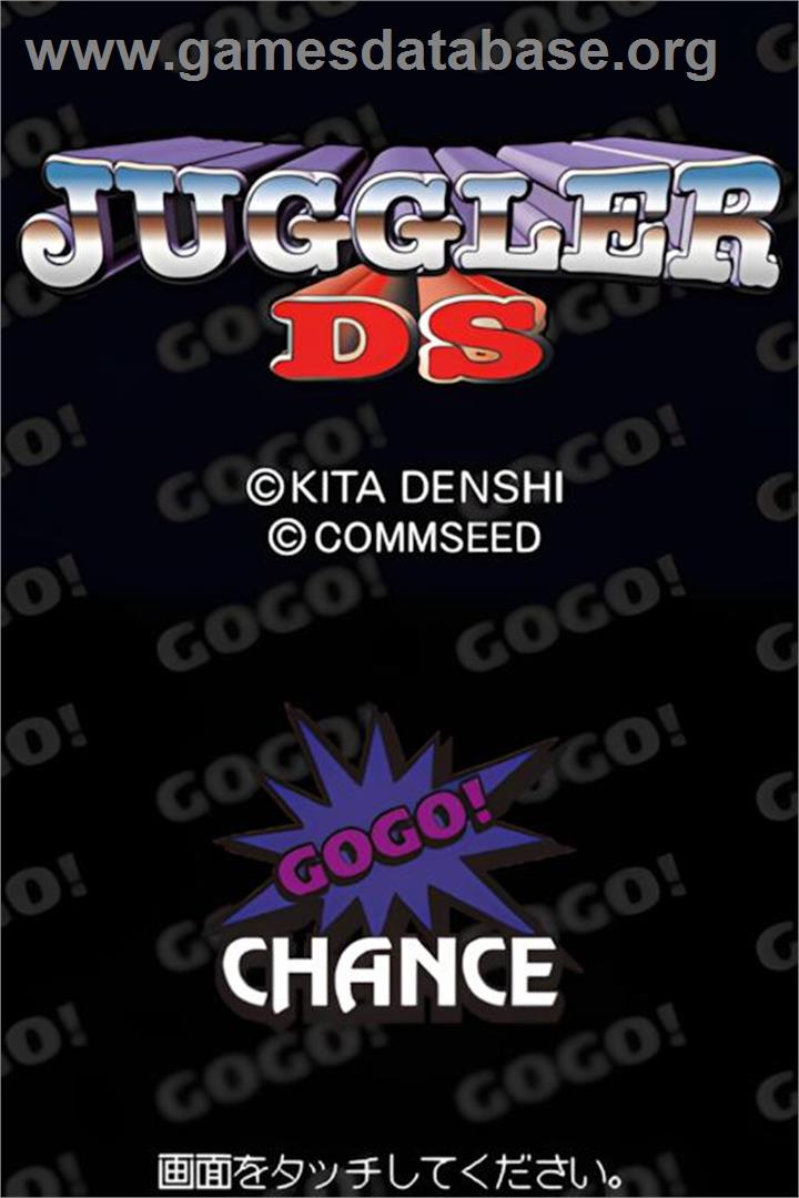 Juggler Ds - Nintendo DS - Artwork - Title Screen