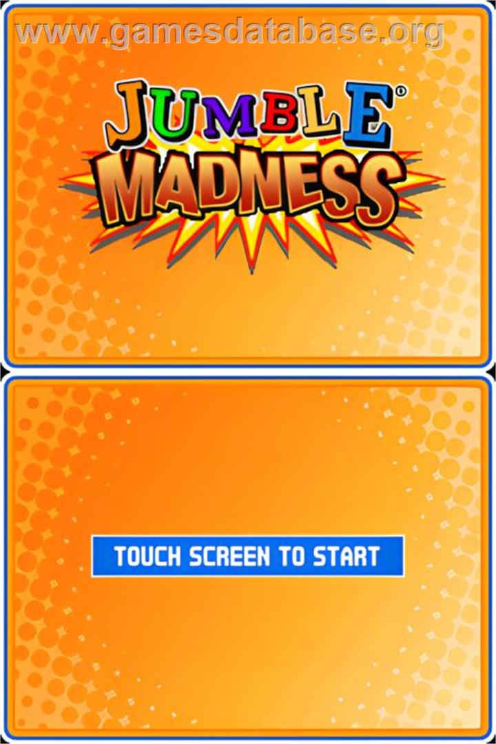 Jumble Madness - Nintendo DS - Artwork - Title Screen