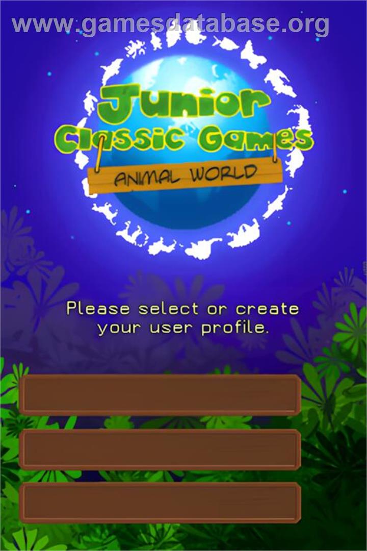 Junior Classic Games - Nintendo DS - Artwork - Title Screen