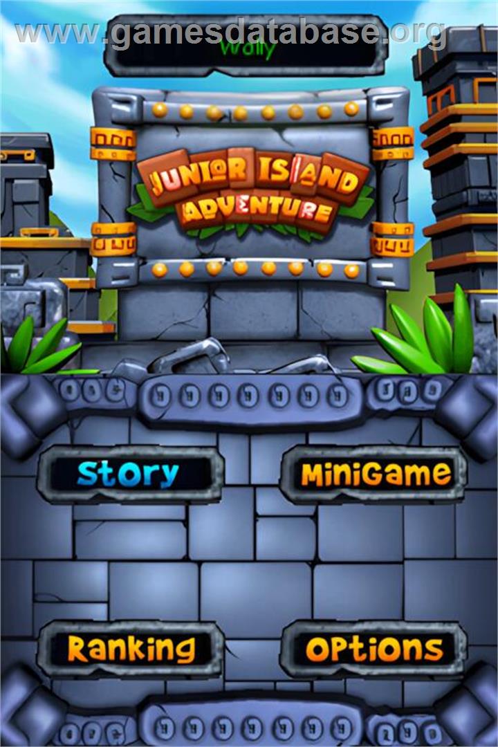 Junior Island Adventure - Nintendo DS - Artwork - Title Screen