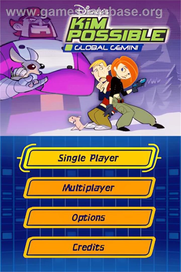 Kim Possible - Global Gemini - Nintendo DS - Artwork - Title Screen