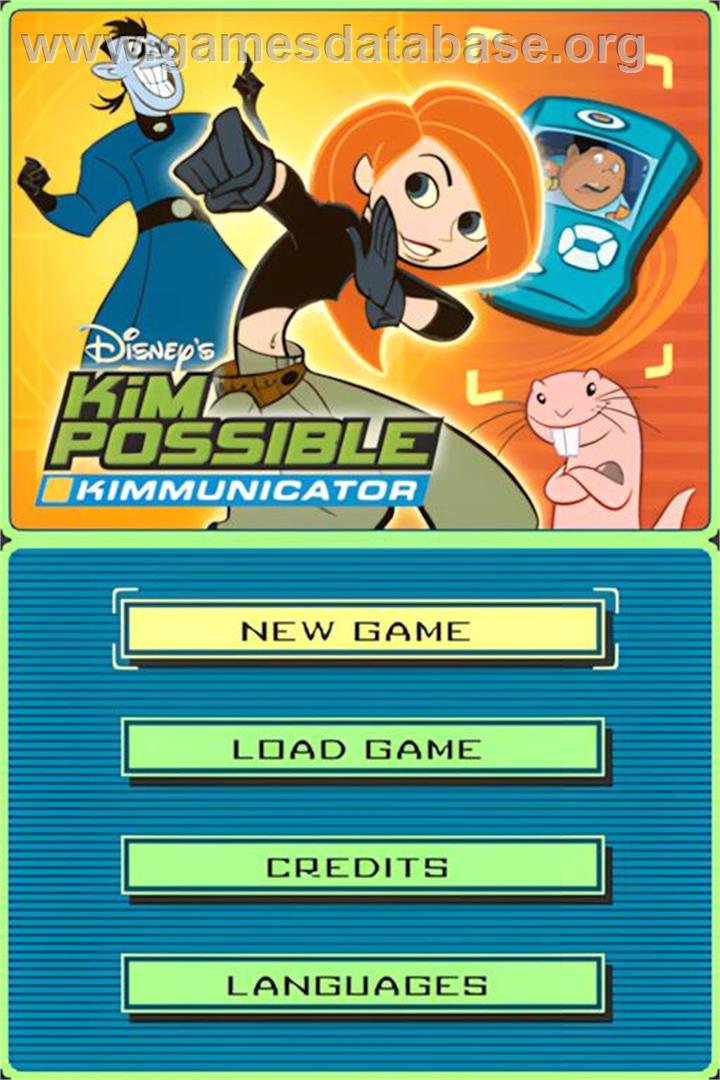 Kim Possible - Kimmunicator - Nintendo DS - Artwork - Title Screen