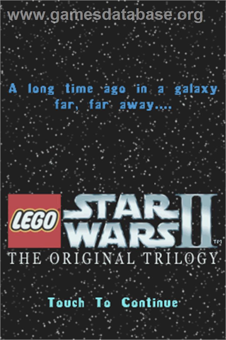 LEGO Star Wars 2: The Original Trilogy - Nintendo DS - Artwork - Title Screen