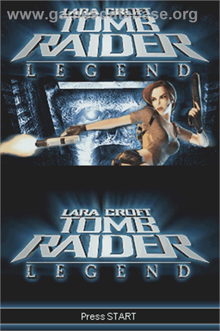 Lara Croft Tomb Raider: Legend - Nintendo DS - Artwork - Title Screen