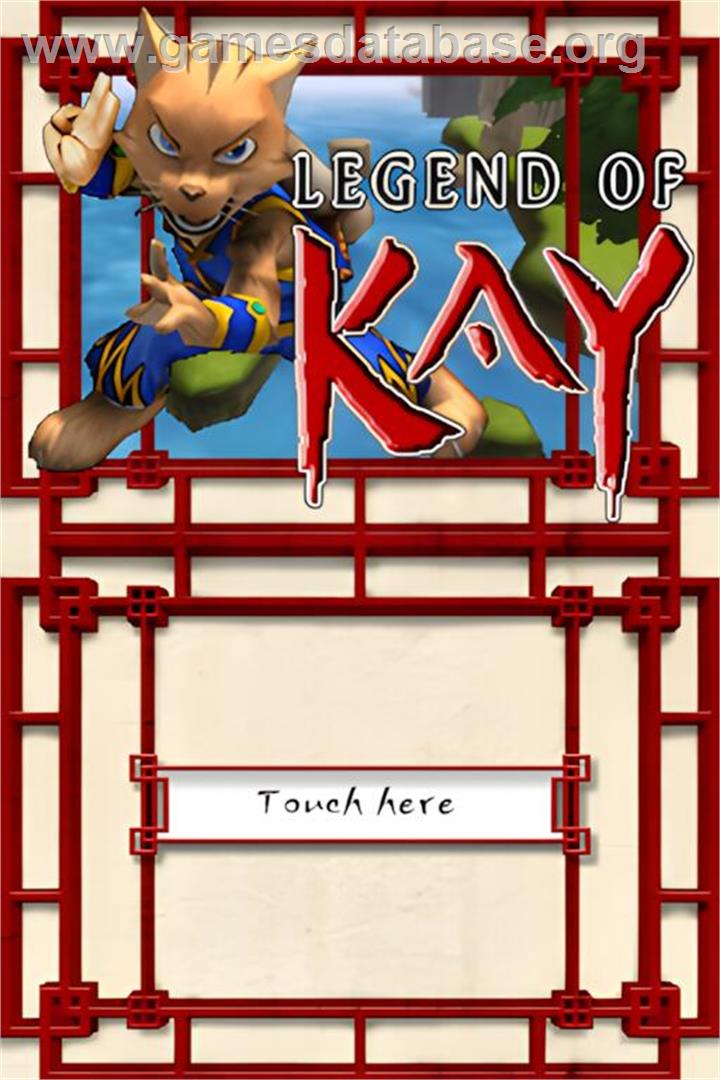 Legend Of Kay - Nintendo DS - Artwork - Title Screen