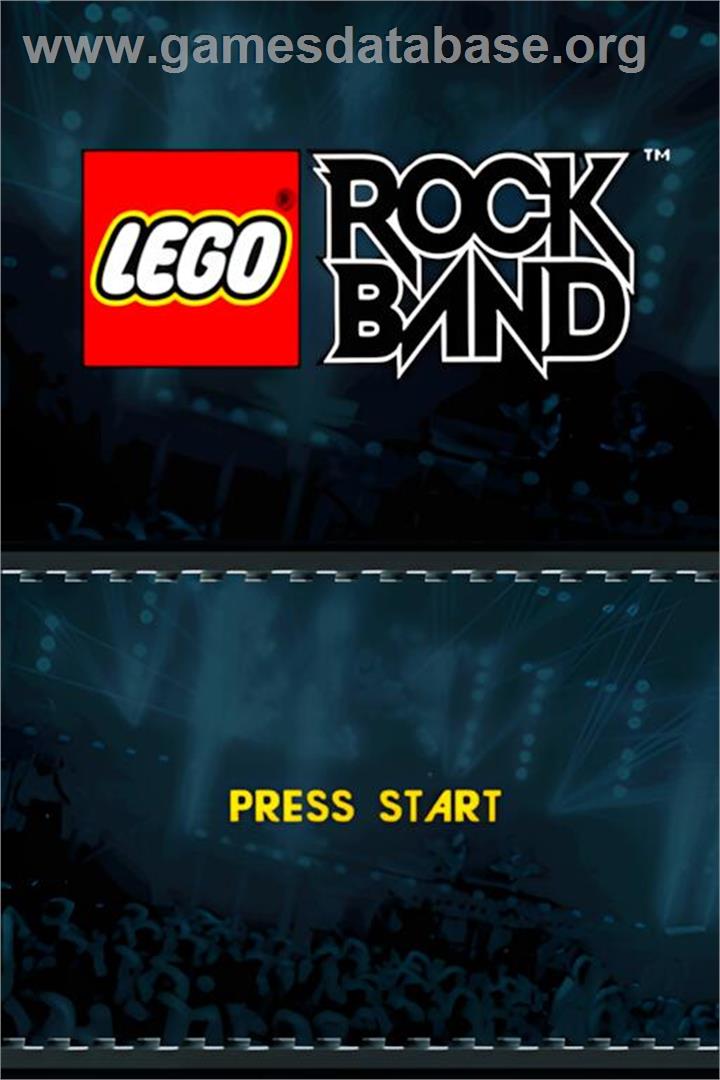 Lego Rock Band - Nintendo DS - Artwork - Title Screen
