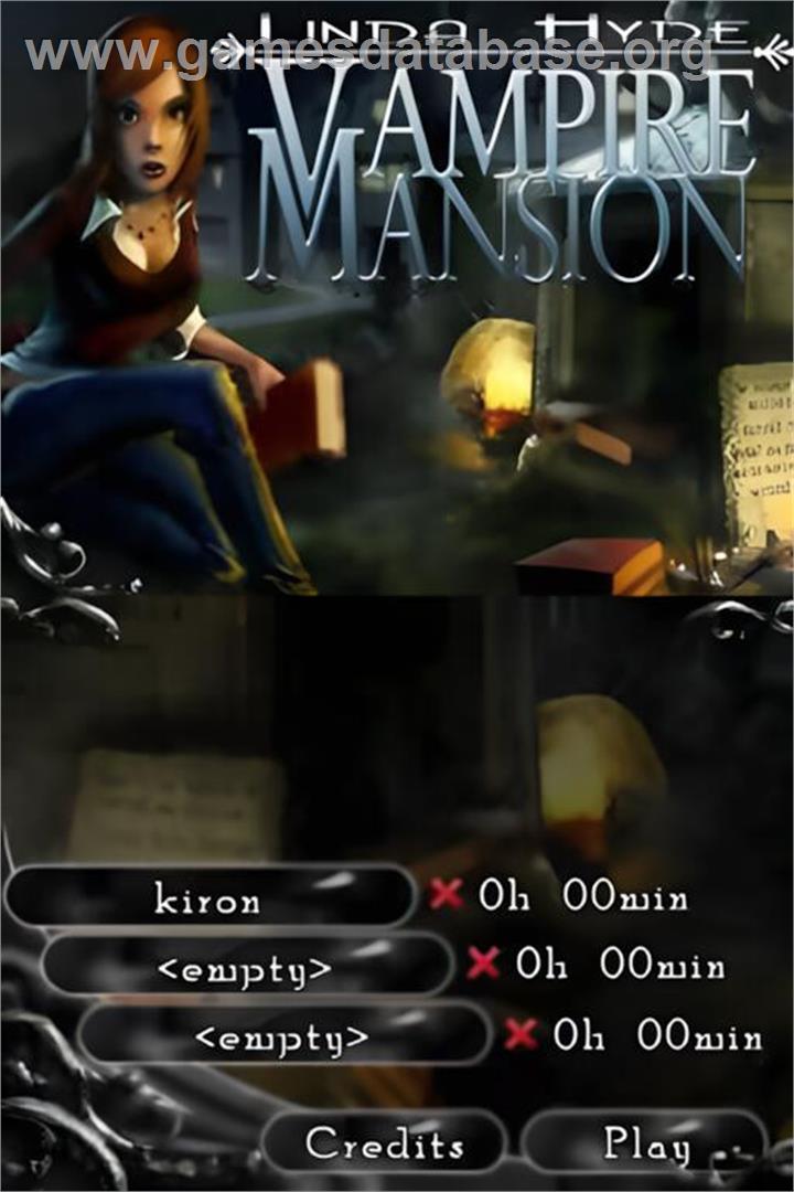 Linda Hyde - Vampire Mansion - Nintendo DS - Artwork - Title Screen