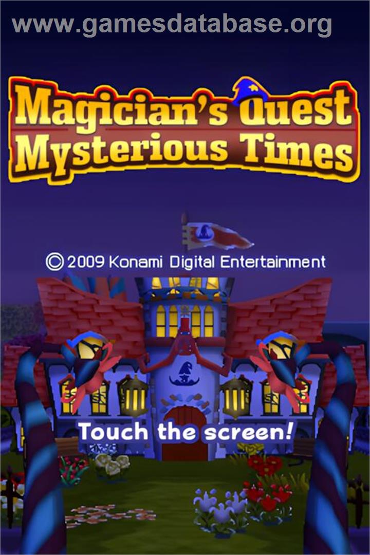 Magician's Quest - Mysterious Times - Nintendo DS - Artwork - Title Screen