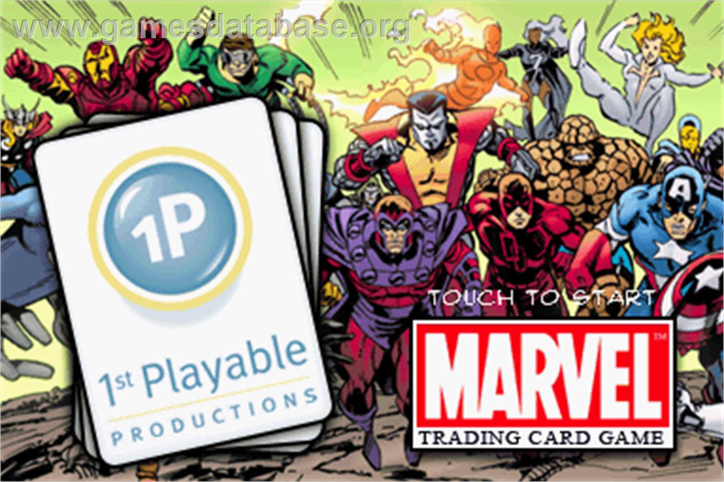 Marvel Trading Card Game - Nintendo DS - Artwork - Title Screen