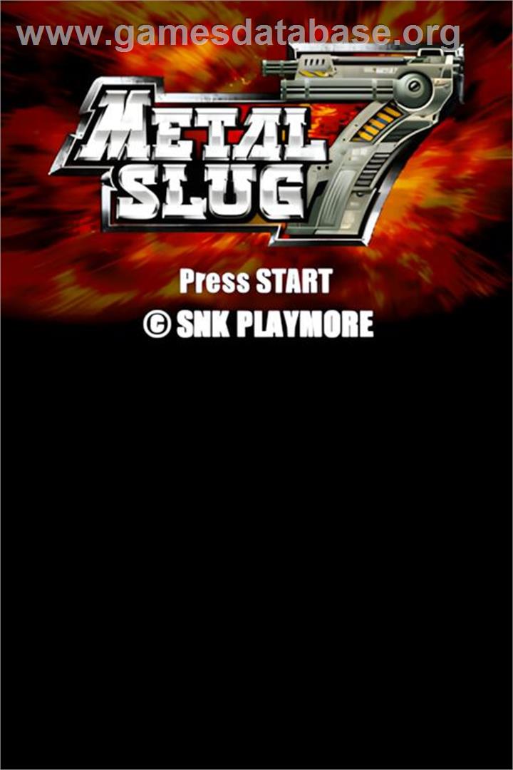 Metal Slug 7 - Nintendo DS - Artwork - Title Screen
