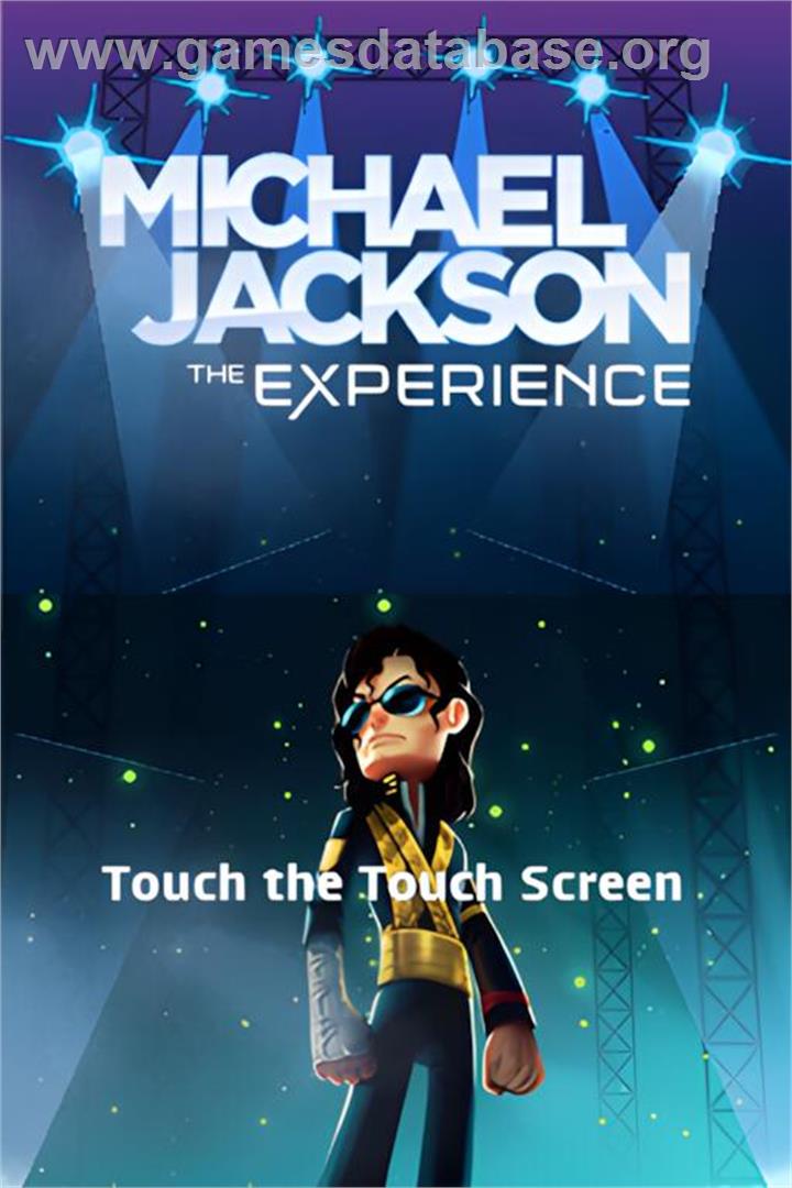Michael Jackson - The Experience - Nintendo DS - Artwork - Title Screen