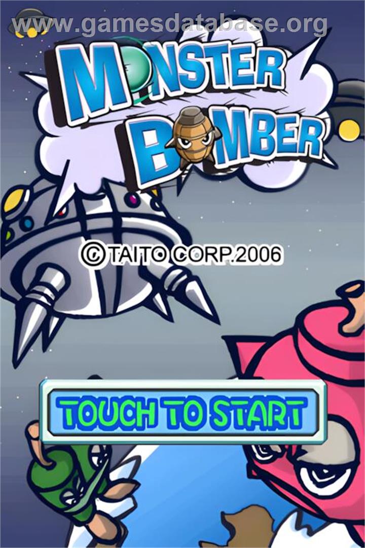 Monster Bomber - Nintendo DS - Artwork - Title Screen
