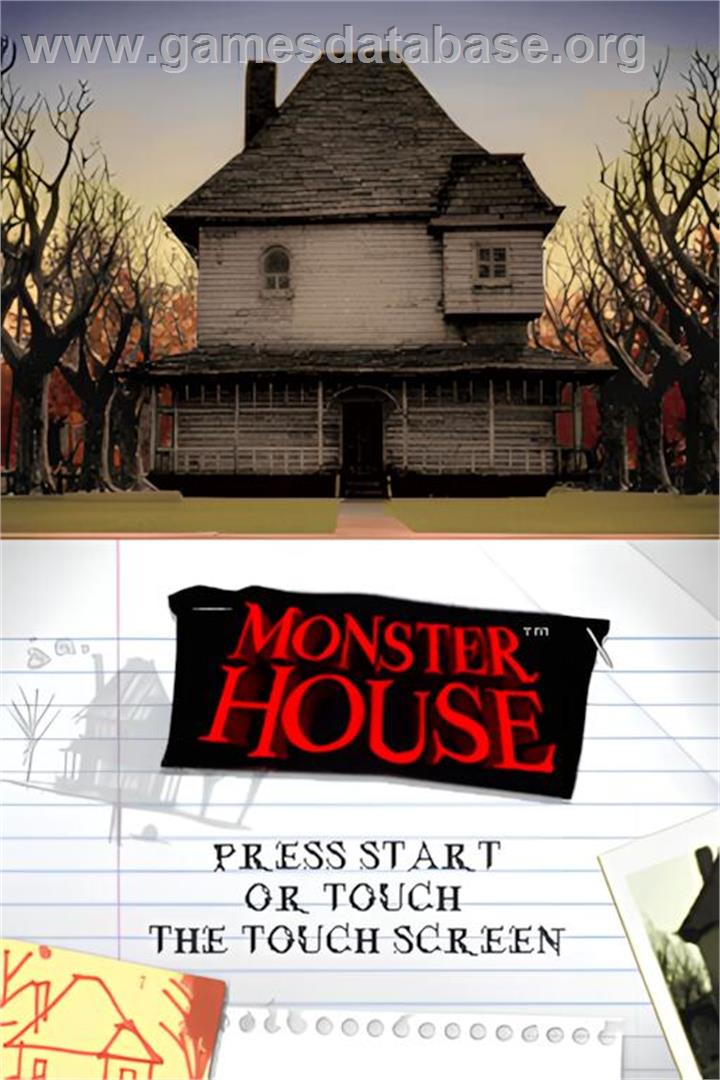 Monster House - Nintendo DS - Artwork - Title Screen